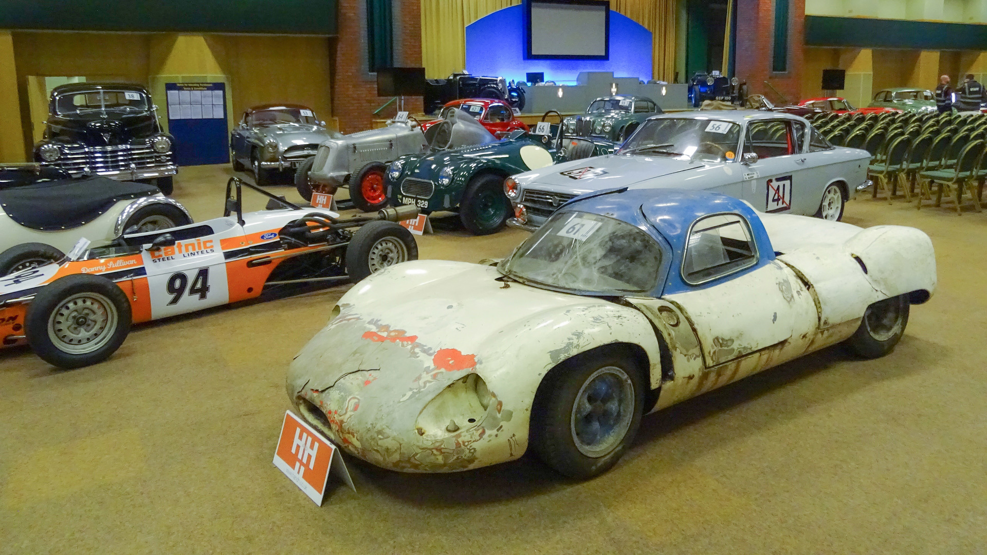 Barnfind British race car with wood chassis sells for 105k at auction
